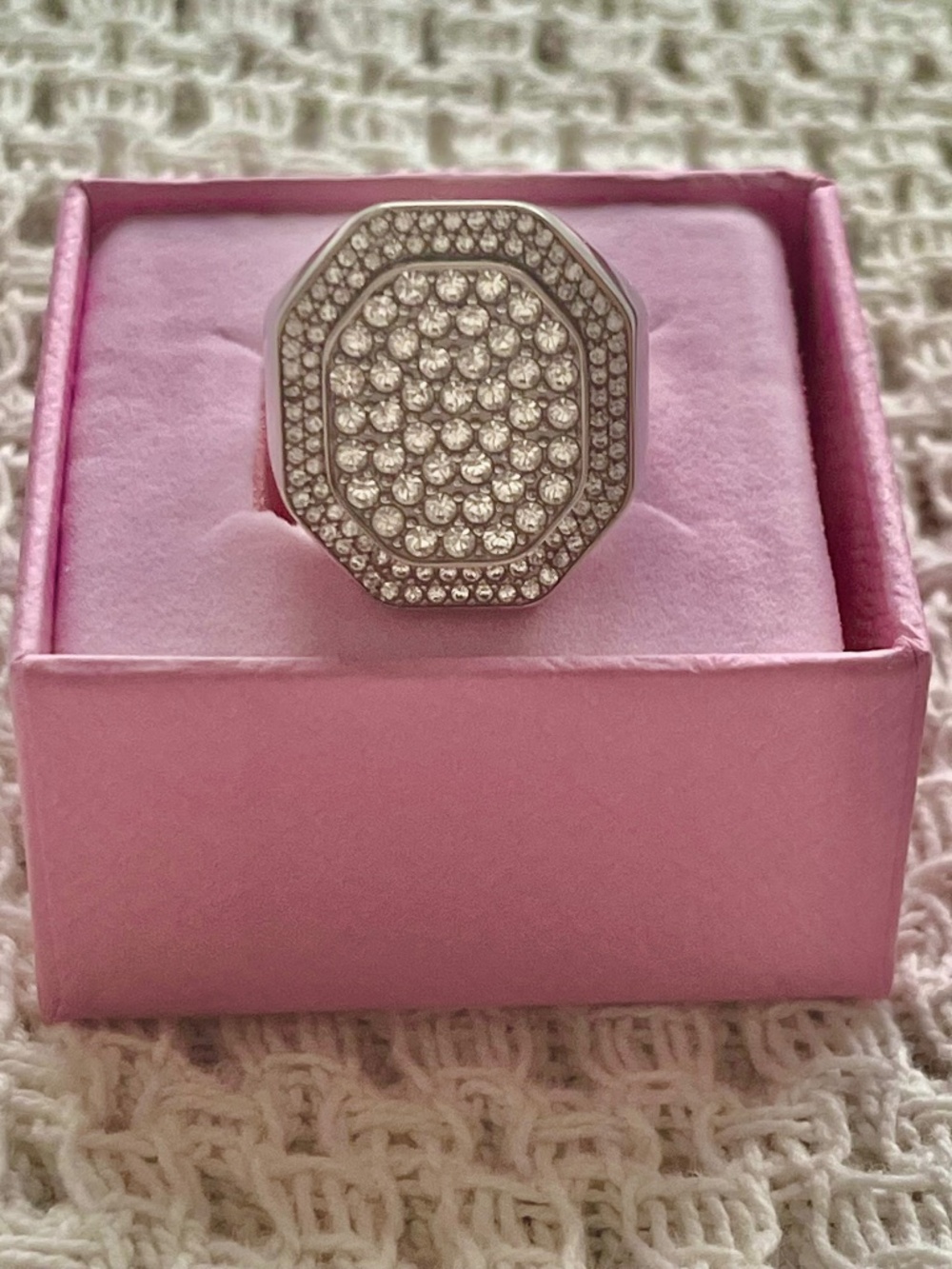 Swarovski Dextera Pavé Cocktail Ring NWT